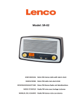 Lenco SR-02GY FM Retro Table Radio in Manuel utilisateur