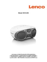 Lenco SCD-200PK -Radio CD Player Le manuel du propriétaire