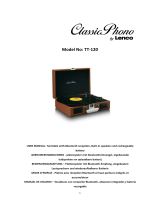 Lenco Classic Phono TT-120BNWH Le manuel du propriétaire