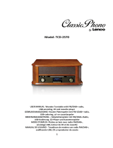 Lenco Classic Phono TCD-2570WD Le manuel du propriétaire