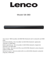 Lenco SB-080 90 cm Sound Bar Manuel utilisateur