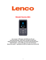 Lenco Xemio-861GY Le manuel du propriétaire