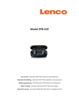 Lenco EPB-410BK Bluetooth IPX4 TWS Earphone Le manuel du propriétaire