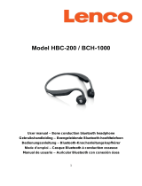 Lenco BCH-1000 Bone Conduction Bluetooth headphone Manuel utilisateur