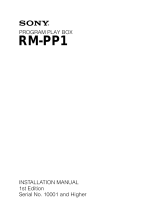 Sony RM-PP1 Guide d'installation