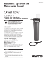 Watts OneFlow OFTWH-R Guide d'installation