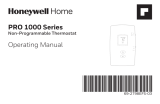 Honeywell Home PRO 1000 Series Non-Programmable Thermostat Manuel utilisateur