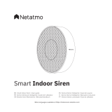 Radiant Netatmo Smart Indoor Siren Guide d'installation
