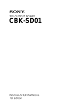 Sony CBK-SD01 Guide d'installation