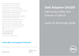 Dell USB 3.0 to HDMI/VGA/Ethernet/USB 2.0 Guide de démarrage rapide