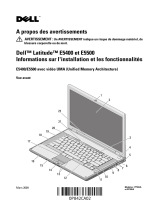 Dell Latitude E5500 Le manuel du propriétaire