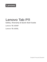 Mode d'Emploi pdf Lenovo Tab P11 Mode d'emploi
