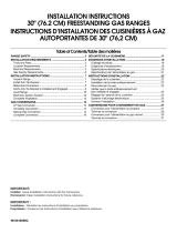 Whirlpool WFG505M0BS Guide d'installation