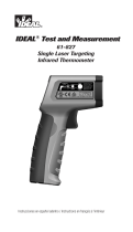 Ideal Single Laser Targeting Infrared Thermometer 61-827 Manuel utilisateur