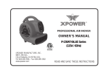 XPOWER P-230AT-BLUE Manuel utilisateur