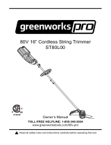 Greenworks Pro STBA80L210 Mode d'emploi