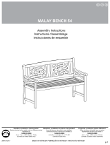 Martha Stewart MALAY BENCH 54 Guide d'installation