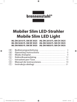 Brennenstuhl Mobile Slim LED-Spot ML DN 5630 FL 5M IP54 56x0.5W 2530lm Manuel utilisateur