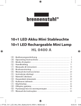 Brennenstuhl 10 + 1 LED Rechargeable Mini Lamp HL 0400 A, IP 40, 400+80lm Manuel utilisateur