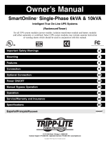 Tripp Lite SmartOnline SU10KRT3U Le manuel du propriétaire