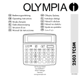 Olympia Olympia 2503 Le manuel du propriétaire