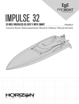 Pro Boat Impulse 32" Brushless Deep-V RTR with Smart, White/Red Le manuel du propriétaire