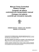 Schumacher SC1633 Manual Timer Controlled Battery Charger UL 105-8 Le manuel du propriétaire