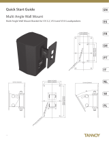 Tannoy VX 8 Loudspeakers Multi Angle Wall Mount Bracket Mode d'emploi