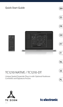 TC Electronic TC1210 NATIVE Professional Mode d'emploi