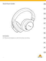 Behringer BH480NC Hi-Fi Bluetooth Headphones Mode d'emploi