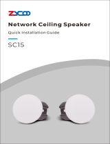 Zycoo SC15 Network Ceiling Speaker Quick Guide d'installation