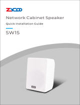 Zycoo SW15 Network Cabinet Speaker Quick Guide d'installation