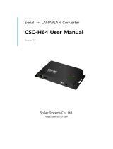 Sollae Systems CSC-H64 Manuel utilisateur