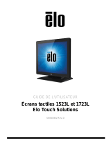 Elo 1523L 15" Touchscreen Monitor Mode d'emploi