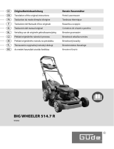 Güde Rasenmäher BIG WHEELER 514.7 R Le manuel du propriétaire