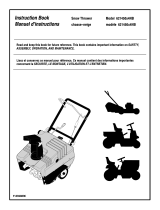 Simplicity 21" 4.5HP SINGLE STAGE SNOWTHROWER Manuel utilisateur