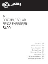 Gallagher S400 Portable Solar Fence Energizer Mode d'emploi
