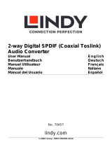 Lindy 2-way Digital SPDIF (Coaxial Toslink) Audio Converter Manuel utilisateur