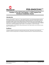 MICROCHIP PDS-204GCO/AC Outdoor 4 Port BT PoE Switch 2 SFP Uplink Port Hardware Guide d'installation
