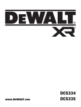 DeWalt DCS335 Manuel utilisateur