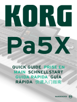Korg Pa5X Guide de démarrage rapide