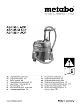 Metabo ASR 35 L ACP All-Purpose Vacuum Cleaner Manuel utilisateur