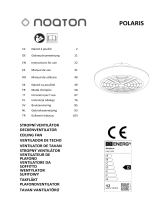 Noaton 11045B Polaris Ceiling Fan Manuel utilisateur