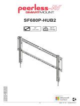 PEERLESS-AV SF680P-HUB2 Flat TV Wall Mount Guide d'installation