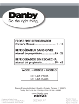 Danby DFF142E1WDB Frost Free Refrigerator Le manuel du propriétaire
