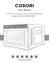 Cosori CP267-FD Premium Stainless Steel Food Dehydrator Manuel utilisateur