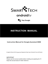 SMART TECH LE-55Z1-6886 55 Inch Android TV for Google Assistant 6886 Manuel utilisateur
