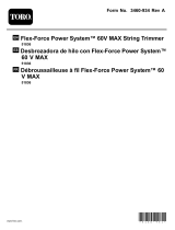 Toro Flex-Force Power System 60V MAX String Trimmer Manuel utilisateur
