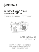 Pentair Max-E-Pro XF VS Manuel utilisateur