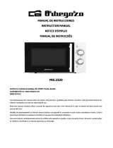 Orbegozo MIG 2320 Microwave Manuel utilisateur